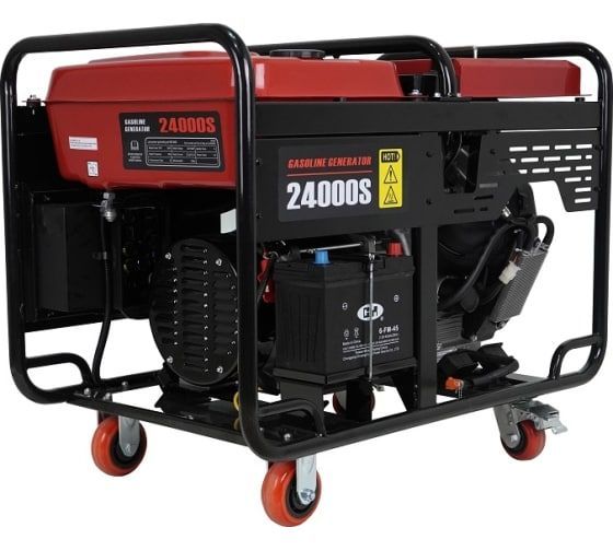 Бензиновый генератор Loncin LC24000S на колесах фото