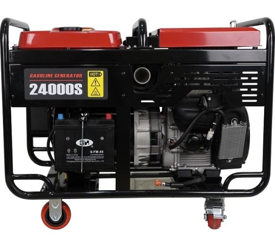 Бензиновый генератор Loncin LC24000S на колесах фото