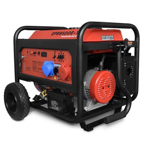 Бензиновый генератор REDVOLT EPB8500E-T на колесах фото