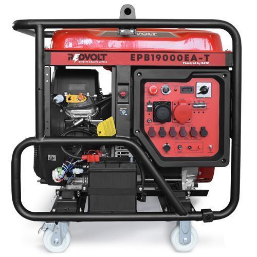 Бензиновый генератор REDVOLT EPB19000EA-T на колесах фото
