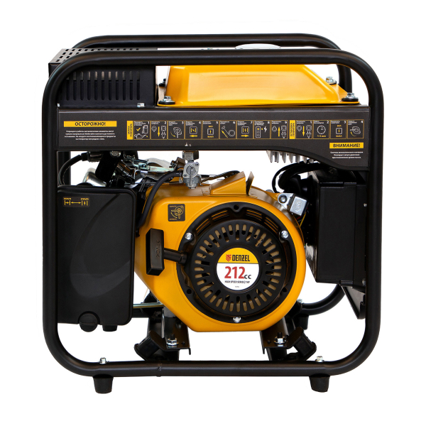 Бензиновый инверторный генератор DENZEL GT-2500iF на колесах фото