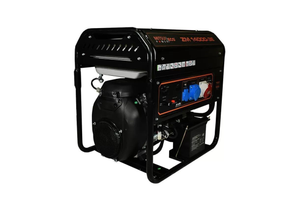 Бензиновый генератор Mitsui ZM 14000 E-3 на колесах фото