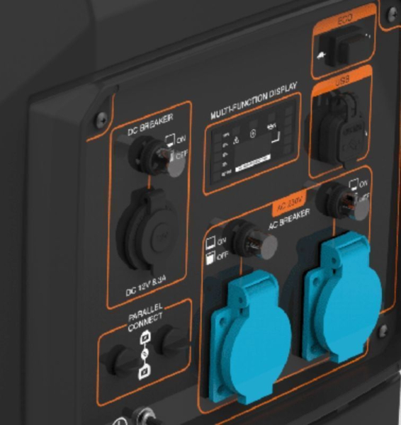 Бензиновый инверторный генератор Zongshen BQH 4000 E портативный фото