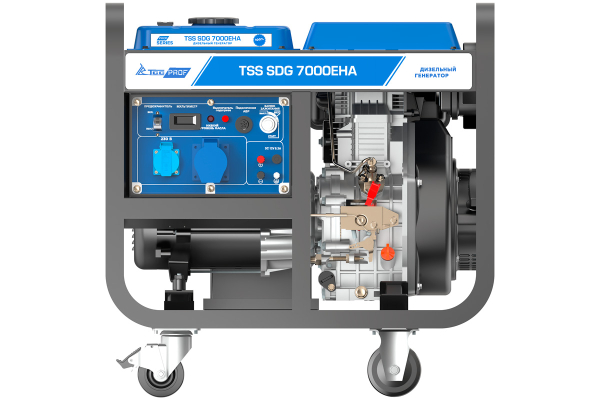 Дизельный генератор ТСС SDG 7000EH3A 100034 стационарный фото