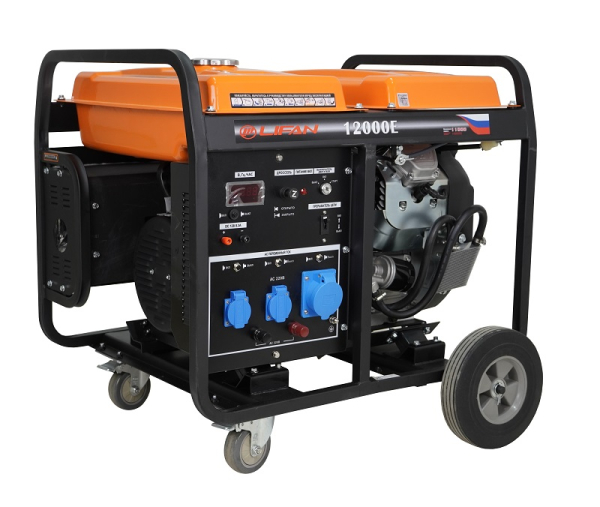 Бензиновый генератор Lifan 10 GF-4 (LF12000E) для газового котла фото