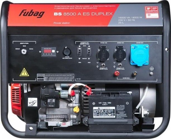 Бензиновый генератор Fubag BS 8500 A ES Duplex портативный фото