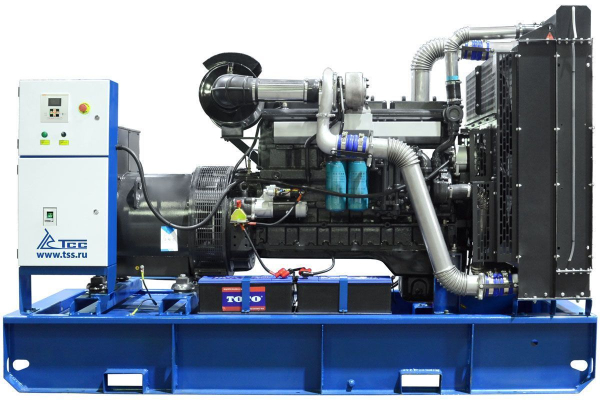 Дизельный генератор ТСС ЭД-250-Т400 в погодозащитном кожухе на прицепе 025286 передвижной фото