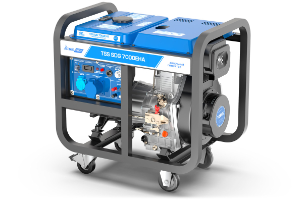 Дизельный генератор ТСС SDG 7000EH3A 100034 для газового котла фото
