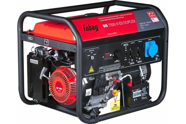 Бензиновый генератор Fubag BS 7500 A ES Duplex портативный фото