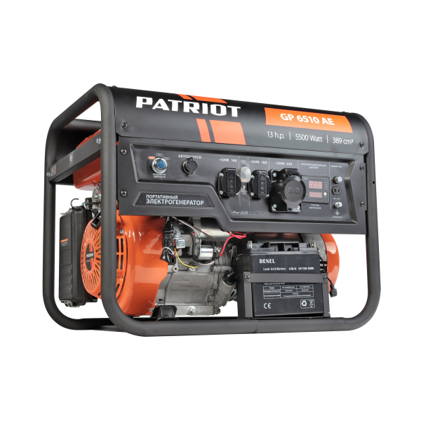 Бензиновый генератор PATRIOT GP 6510 AE фото
