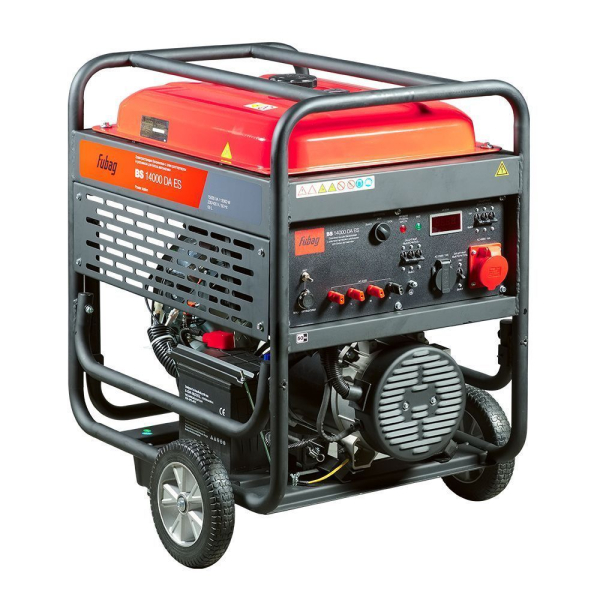 Бензиновый генератор Fubag BS 14000 DA ES на колесах фото