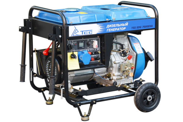 Дизельный генератор ТСС SDG 7000EHA с АВР 033540 для газового котла фото