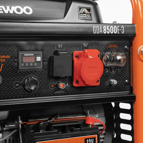 Бензиновый генератор DAEWOO GDA 8500E-3 на колесах фото
