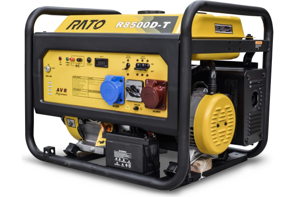 Бензиновый генератор RATO R8500D-T + колесный комплект для газового котла фото