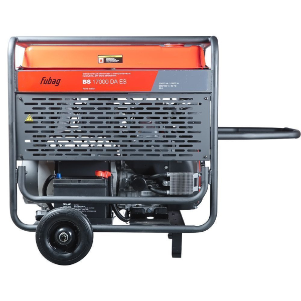 Бензиновый генератор Fubag BS 17000 DA ES на колесах фото