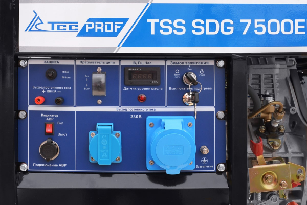 Дизельный генератор ТСС SDG 7500EHA 100026 стационарный фото