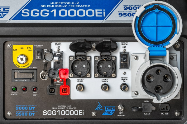 Бензиновый инверторный генератор ТСС SGG 10000Ei для газового котла фото