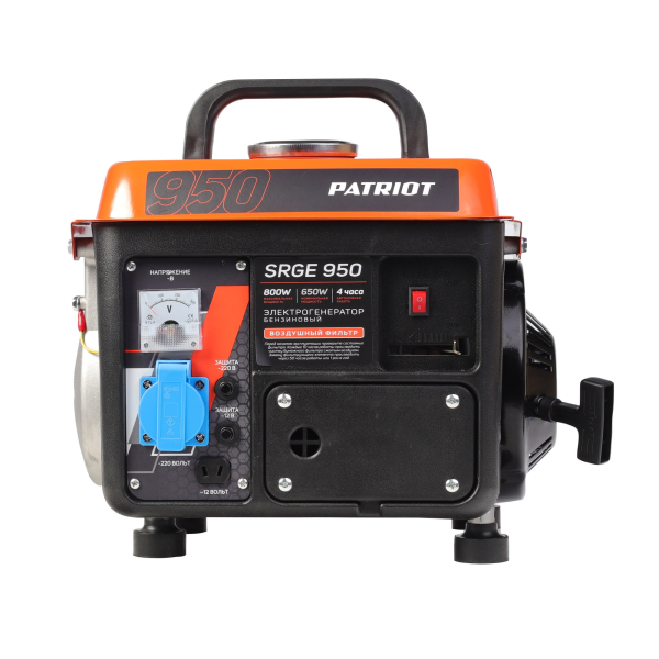 Бензиновый генератор PATRIOT SRGE 950 синхронный фото