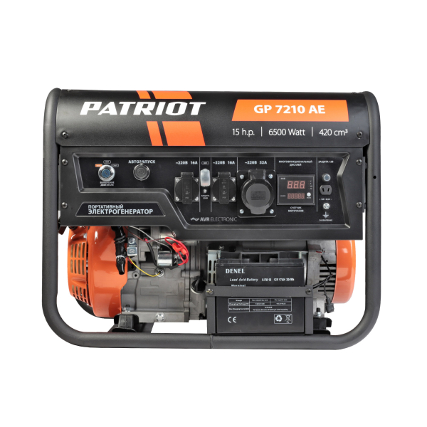 Бензиновый генератор PATRIOT GP 7210 AE для газового котла фото