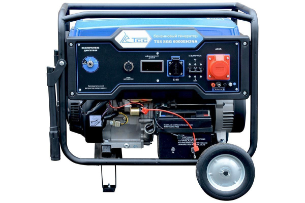 Бензиновый генератор ТСС SGG 6000EH3NA в кожухе МК-1.1 армейский фото