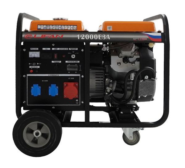 Бензиновый генератор Lifan 12000E3A для газового котла фото