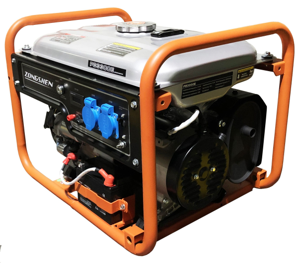 Бензиновый генератор Zongshen PB 3300 E для гаража фото