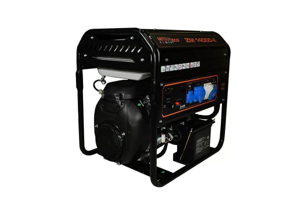 Бензиновый генератор Mitsui ZM 14000 E на колесах фото