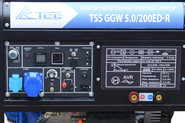 Бензиновый сварочный генератор ТСС GGW 5.0/200ED-R фото