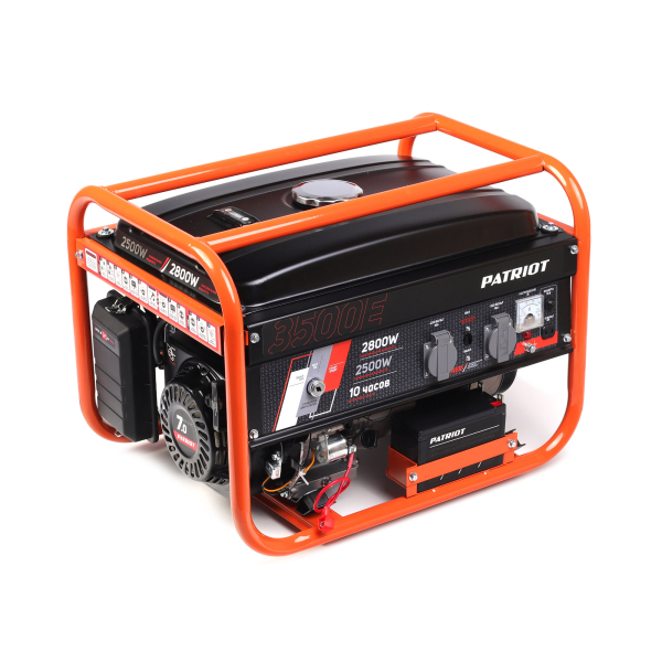 Бензиновый генератор PATRIOT SRGE 3500 E передвижной фото