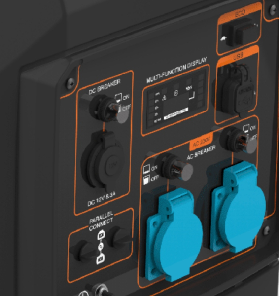 Бензиновый инверторный генератор Zongshen BQH 3500 E переносной фото