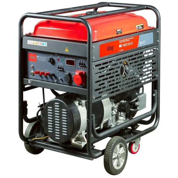 Бензиновый генератор Fubag BS 19000 DA ES на колесах фото