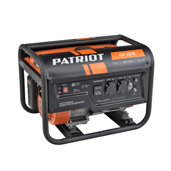 Бензиновый генератор PATRIOT GP 3510 4-х тактный фото