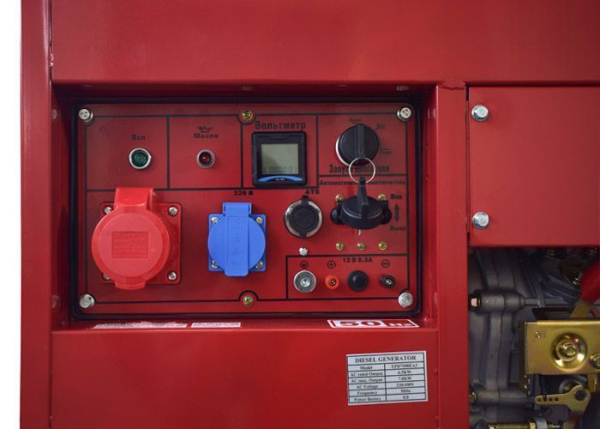 Дизельный генератор REDVOLT EPD7500EA3 EPD7500EA3 на колесах фото