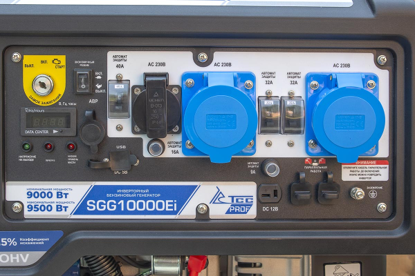 Бензиновый инверторный генератор ТСС SGG 10000Ei с блоком АВР фото
