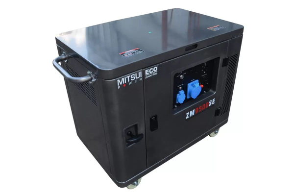 Бензиновый генератор Mitsui ZM 9500 SE на колесах фото