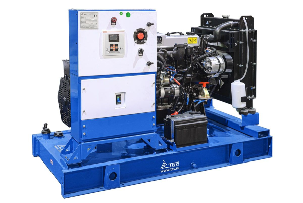 Дизельный генератор ТСС ЭД-16-Т400-1РПМ5 на шасси 039343 уличный фото