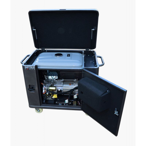 Бензиновый генератор Mitsui ZM 9500 SE на колесах фото