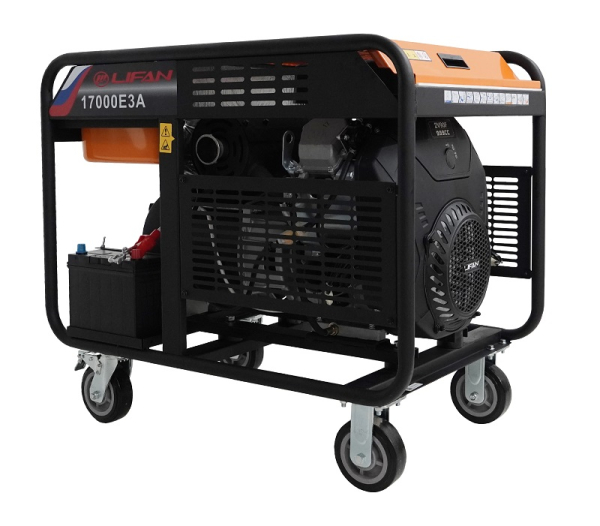 Бензиновый генератор Lifan 17000E3A на колесах фото
