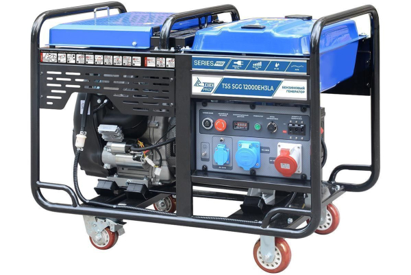 Бензиновый генератор ТСС SGG 12000EH3LA в кожухе МК-2.1 для газового котла фото