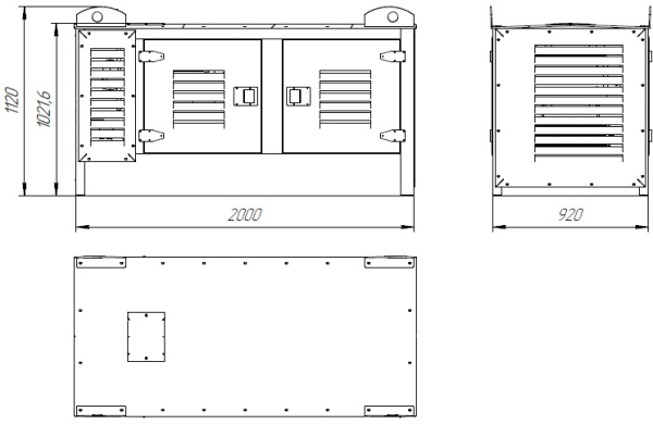 Дизельный генератор ТСС АД-7С-Т400-1РКМ18 026600 фото