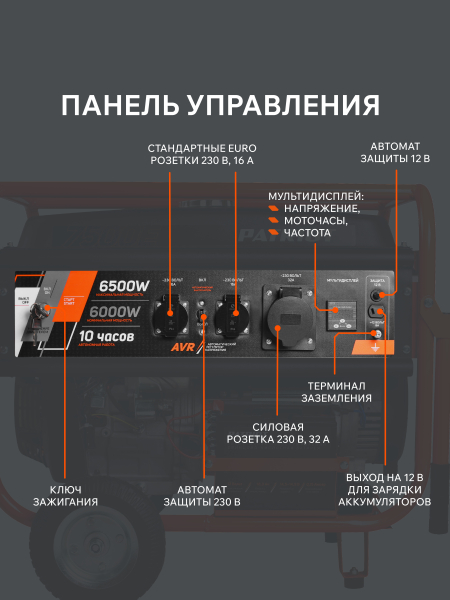Бензиновый генератор PATRIOT GRS 7500 E для газового котла фото