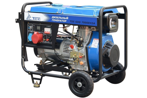Дизельный генератор ТСС SDG 7000EH3A с АВР 033541 стационарный фото