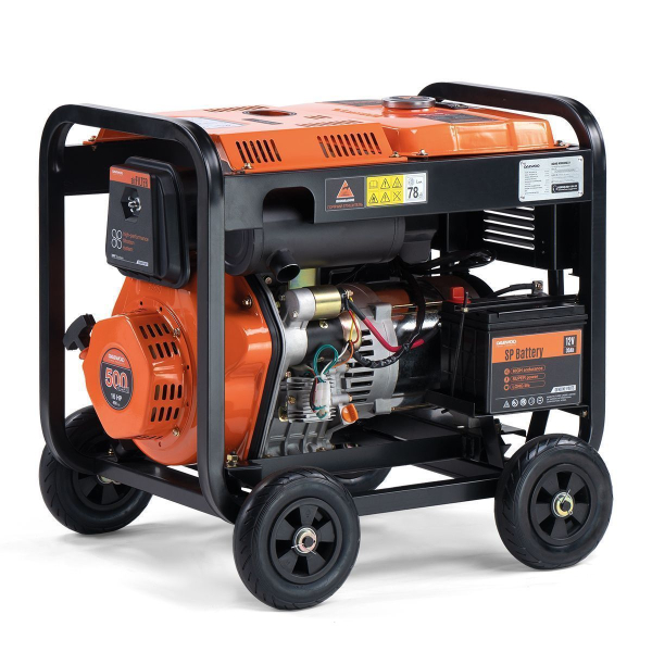 Дизельный генератор DAEWOO DDAE 9000DXE-3 DDAE 9000DXE-3 на колесах фото