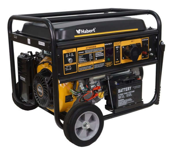 Бензиновый генератор Habert HT8000EB для газового котла фото